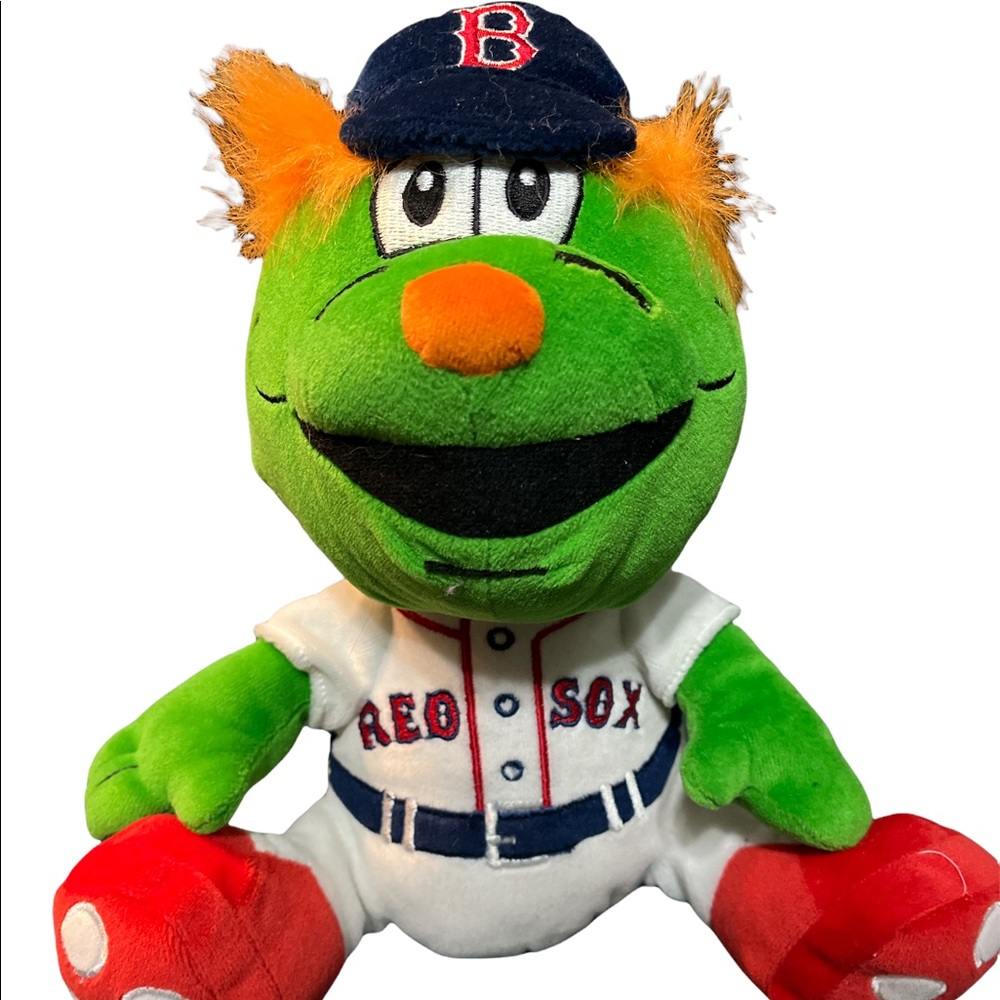 BOSTON RED SOX WALLY MASCOT 9.5” PLUSH PRE-OWNED GOOD BY SC CHRISTMAS GENUINE